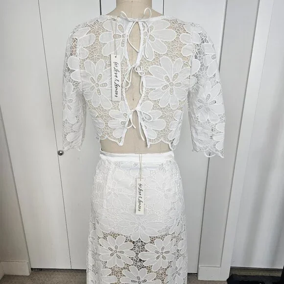 For Love & Lemons Malika Crop Top + Skirt - Picture 4 of 6